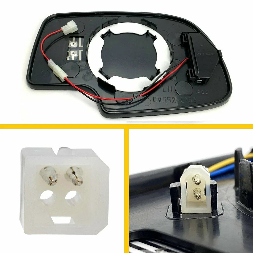 Mirror Glass Turn Signal Driver Side LH for Chevy GMC Cadillac (2003–2007)