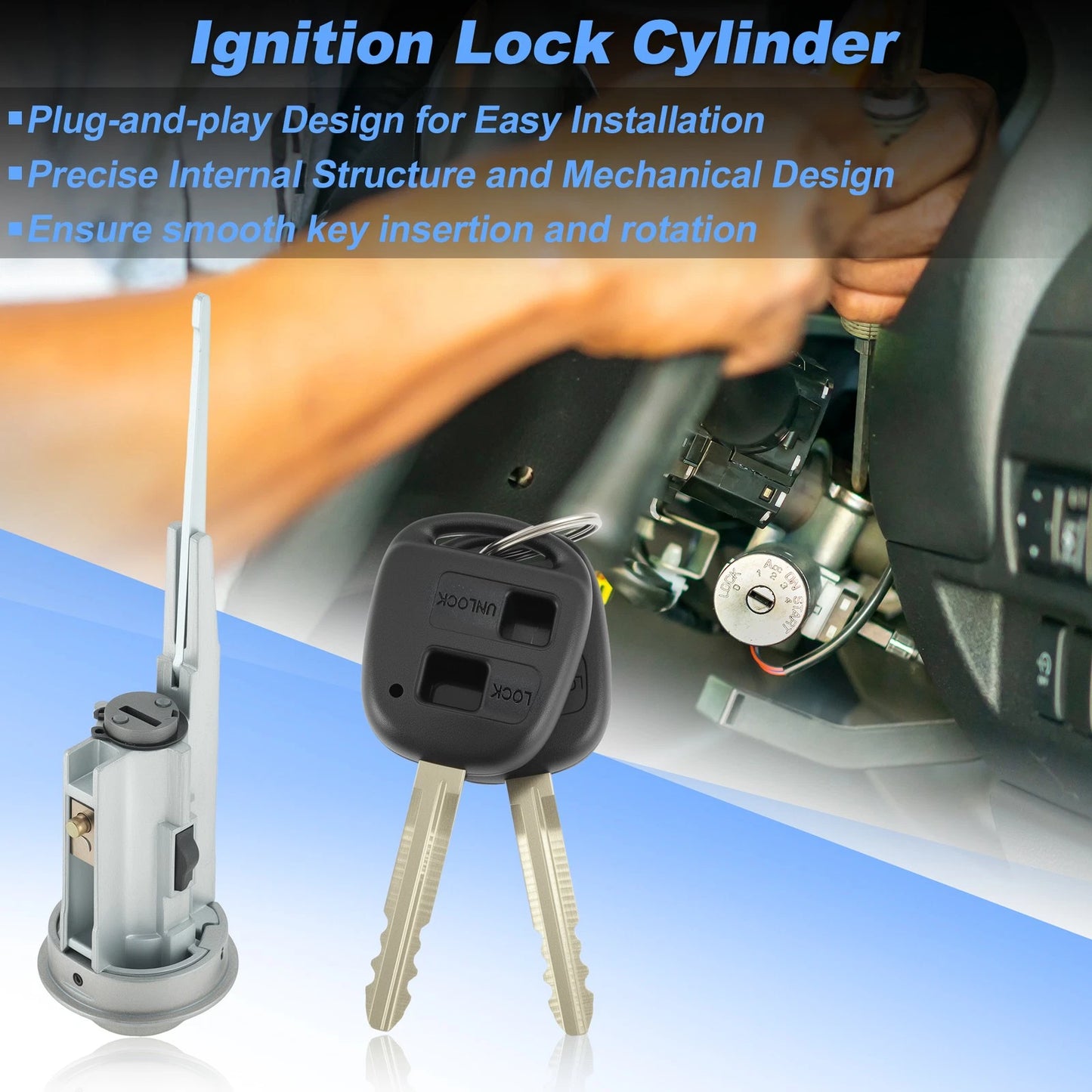 Ignition Lock Cylinder Switch with 2 Keys for Lexus RX330 (2004–2006)