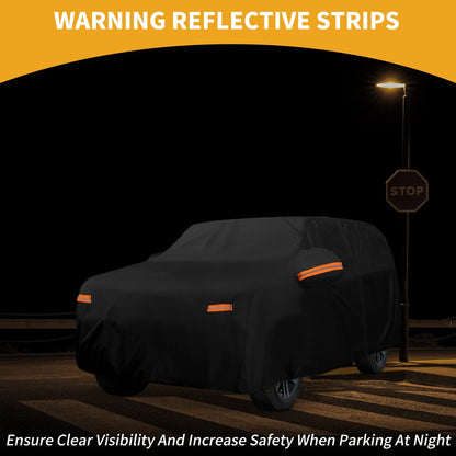 Waterproof All Weather Car Cover for Lexus LX (2016-2023) - Black 190T-PU