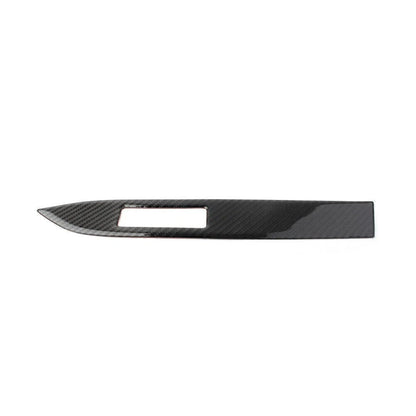 Black Carbon Fiber Dashboard Panel Cover Trim for Ford Mustang (2015–2019)