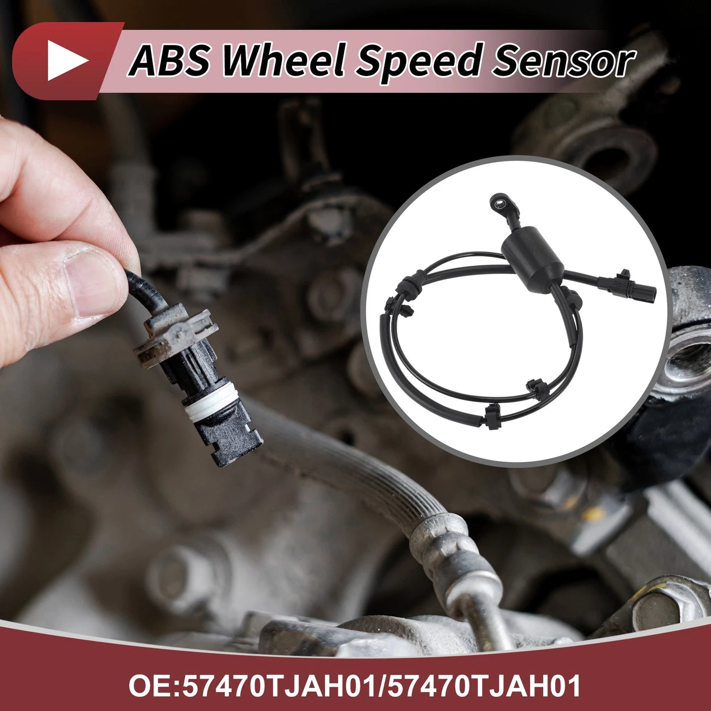 ABS Wheel Speed Sensor No. 57470TJAH01 for Honda Gienia GJ6 (2016–2020)