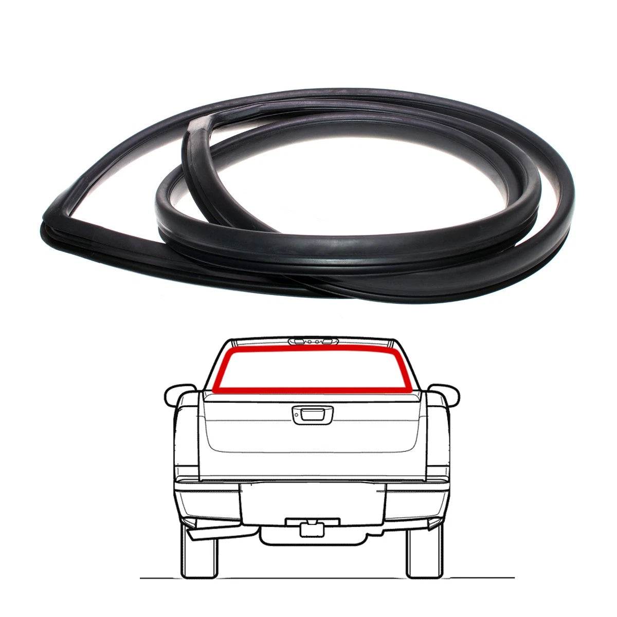 Rear Windshield Weatherstrip for Mazda BT-50 (2006–2011)