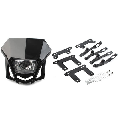 Front Headlight Lamp for Kawasaki KLX (2002–2023) & Yamaha (2002–2023) Black