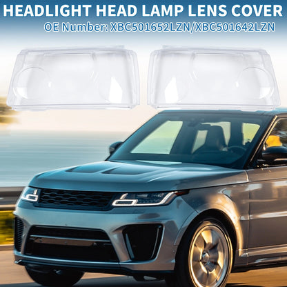 Pair Headlight Lens Covers for Land Rover Range Rover Sport (2005–2013)