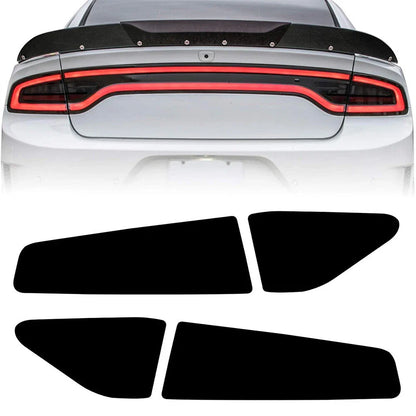 Smoked Rear Tail Light Overlays for Dodge Charger (2015-2023)