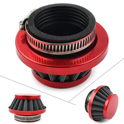 42 44mm Air Filter for 47cc 49cc 2-Stroke Mini Dirt Bike ATV Quad Red