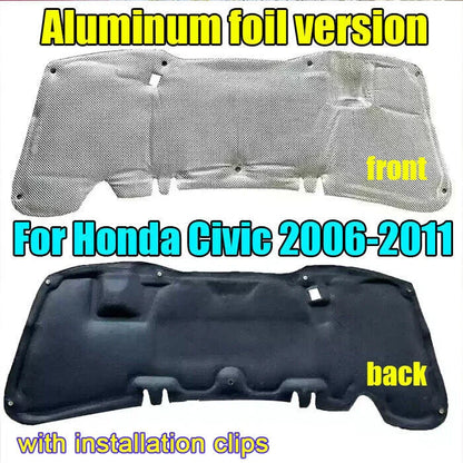 Front / Heat Shield Hood Insulation Pad Liner for Honda Civic (2006–2011)