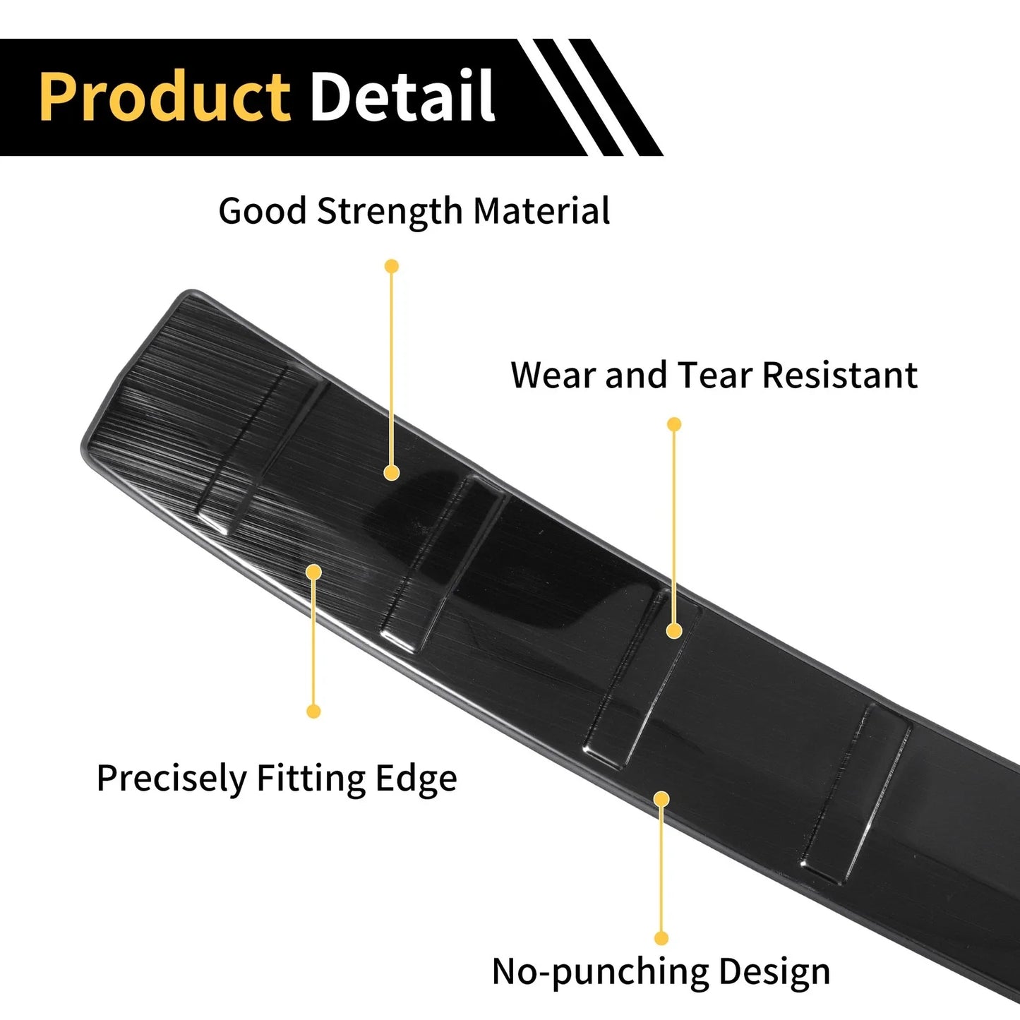 Rear Bumper Topper for Honda CRV 2017-2025 Black 1 x Piece