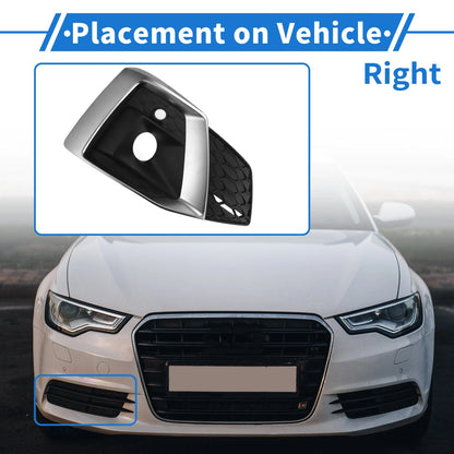 Front Right Fog Light Grill for Audi A5 (2021–2023) No. 8W6807682T3Q7 ABS