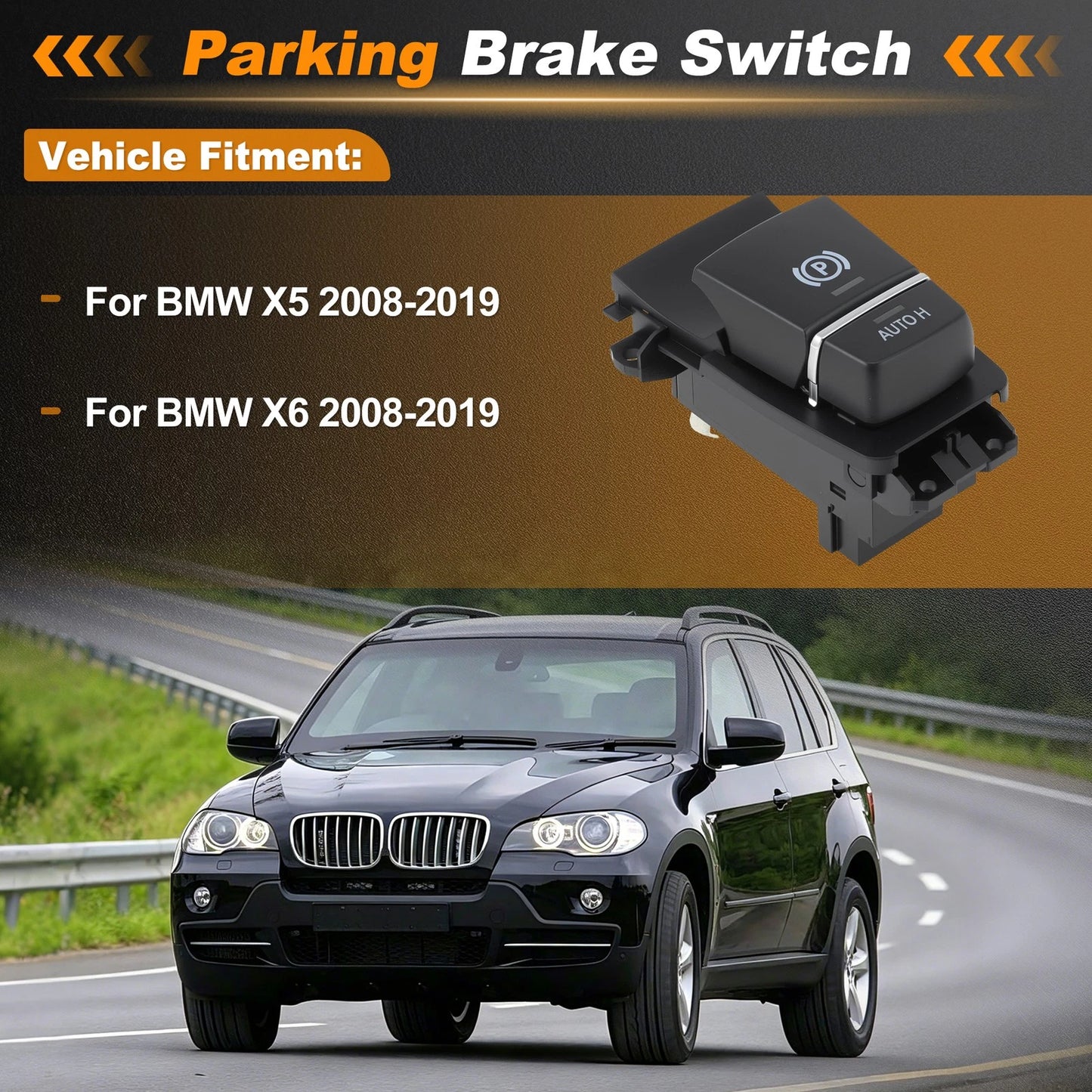 Electric Parking Handbrake Switch 61319877891 for BMW X5 X6 (2008–2019)