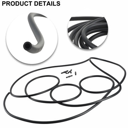 Hose Connector Splitter 300CM Black for Windshield Washer Wiper Tube