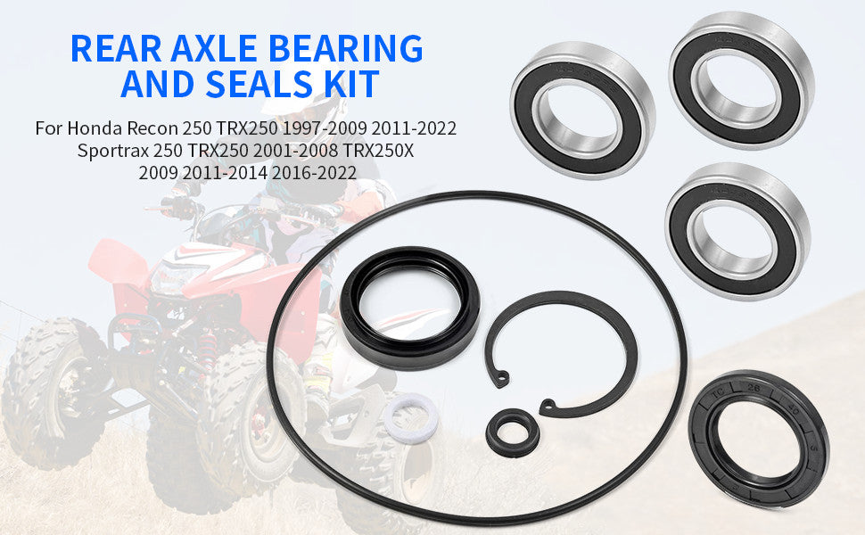 Rear Axle Bearing Seals Kit for Honda Sportrax 250 (2001–2008)