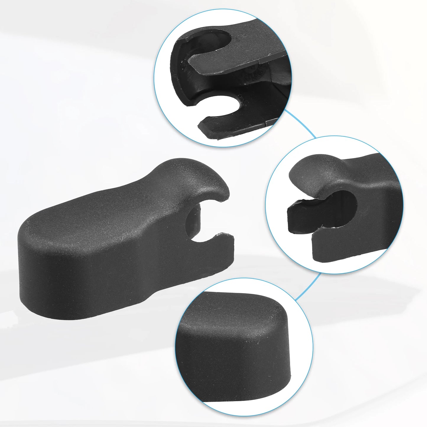 Rear Windshield Wiper Arm Nut Cap for Ford C-Max (2003–2007) 93BG-T04178-W1A Black