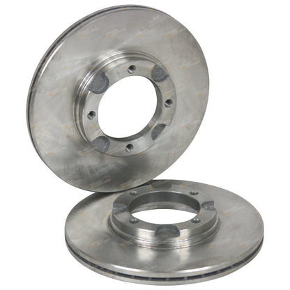 2 Front Disc Brake Rotors for Hyundai S Coupe (1990–1996)