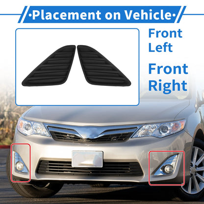 Set of 2 Fog Light Grilles No. 52128-06260 for Toyota Camry