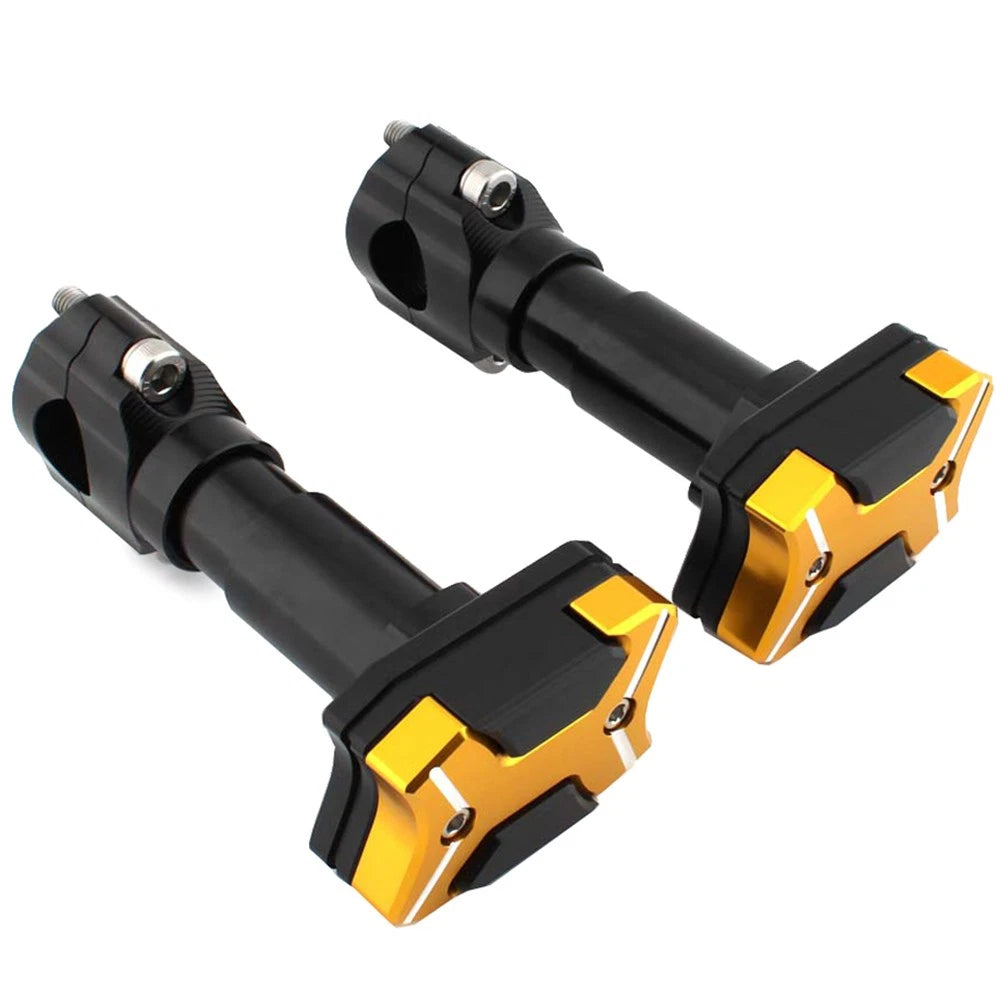 2X Engine Guard Crash Bar Frame Protector 22mm-30mm Gold