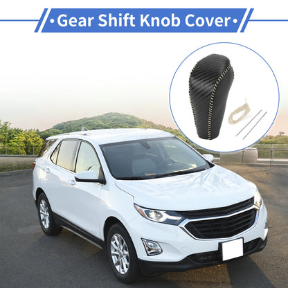 Gear Shift Knob Cover for Chevrolet Cruze (2011–2015) - Beige Faux Leather
