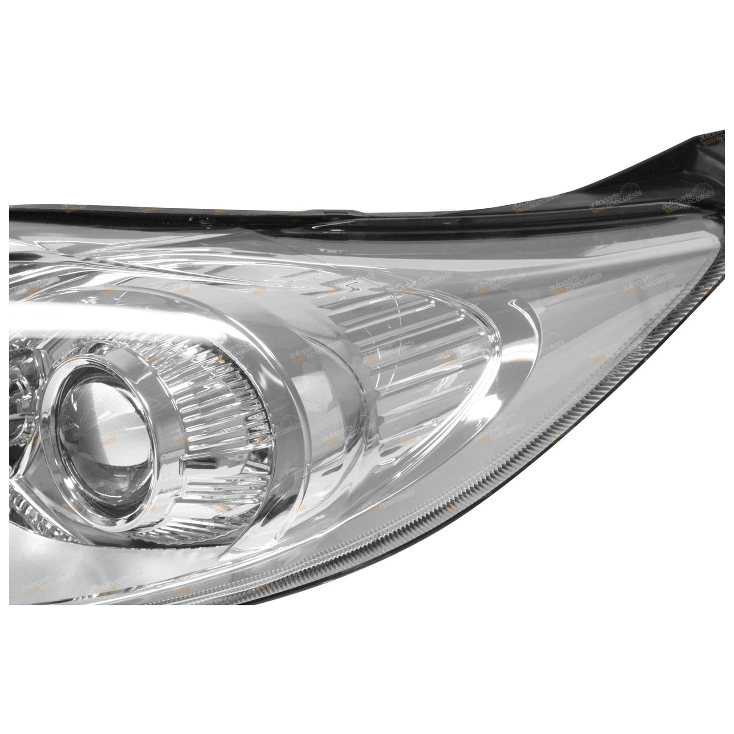 Set of 2 Chrome Projector Headlights for Ford Fiesta WS (2009–2013)