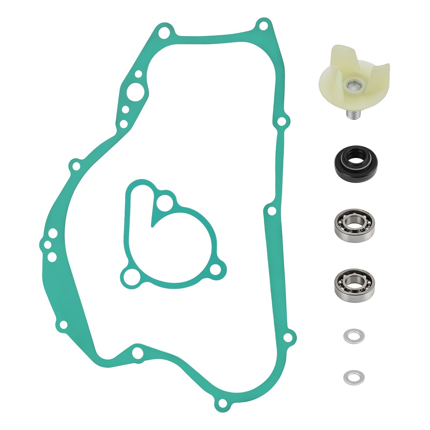 Rebuild Kit with Water Pump Shaft Gear for Suzuki RM125 (2001–2006)