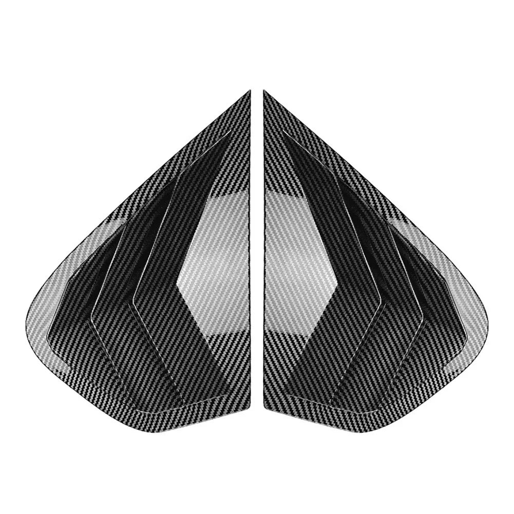Carbon Fiber Rear Window Louver Cover Trim for BMW X6 E71 E72 (2008-2014)