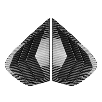 Carbon Fiber Rear Window Louver Cover Trim for BMW X6 E71 E72 (2008-2014)