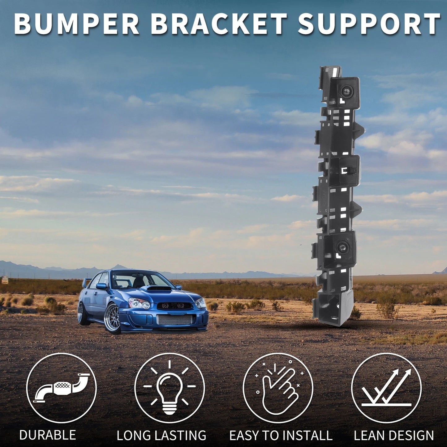 Right Front Bumper Retainer Bracket No. 57707FJ030 for Subaru Impreza (2012–2016)