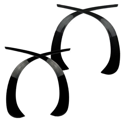 Black Front Bumper Spoiler Trim Cover for Benz GLC X253 (2020-2021)