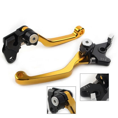 Pivot Dirt Clutch Brake Levers for Kawasaki KLX250 D-Tracker (1993–1997) GOLD