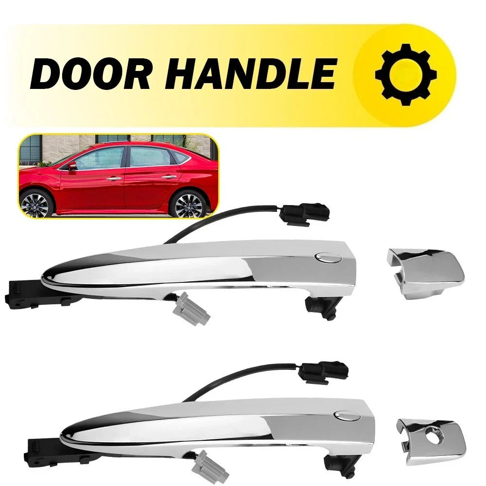 Exterior Door Handle Front Driver Passenger for Nissan Sentra (2013-2019)
