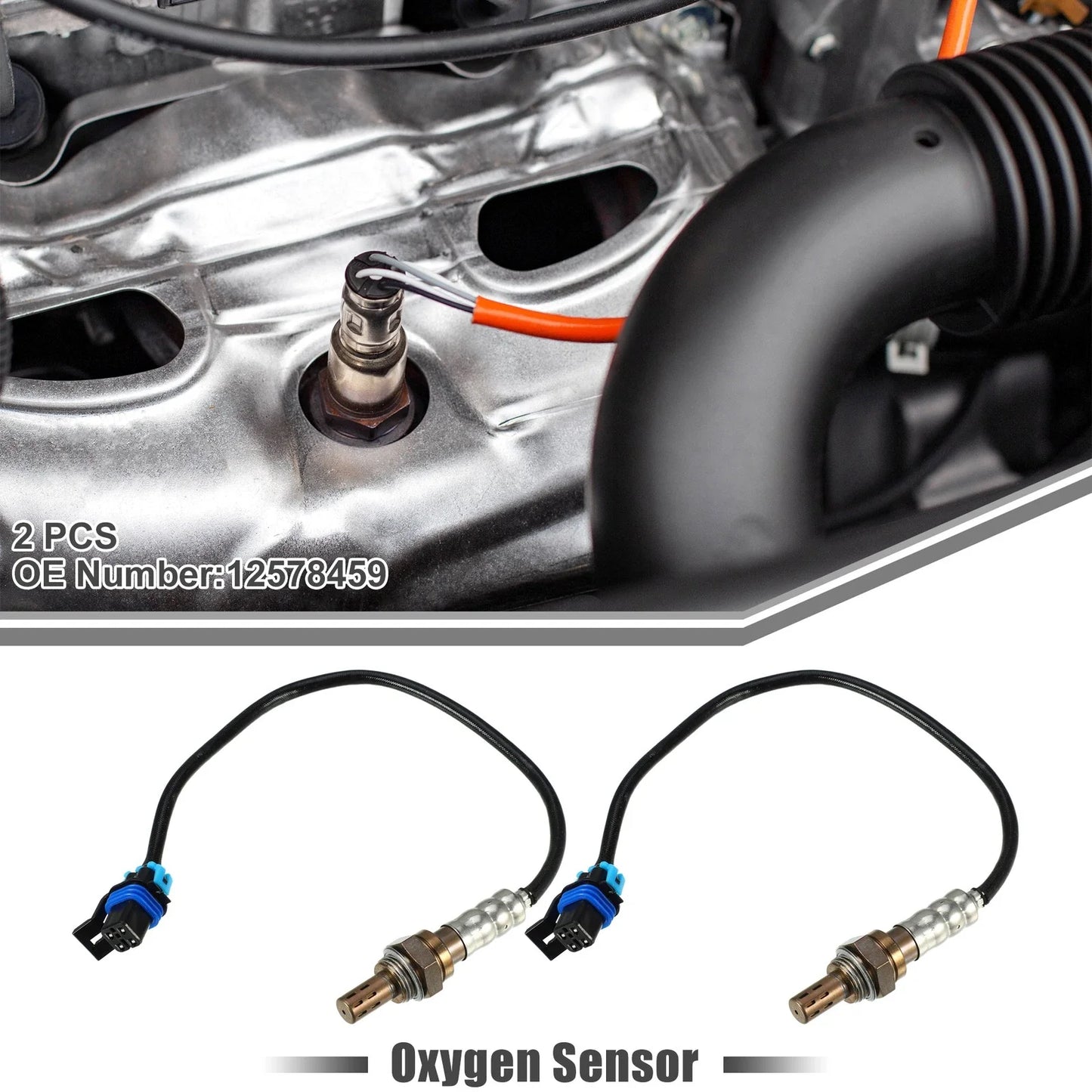 2 x O2 Oxygen Sensors for Chevrolet Avalanche 2006-2007 5.3L