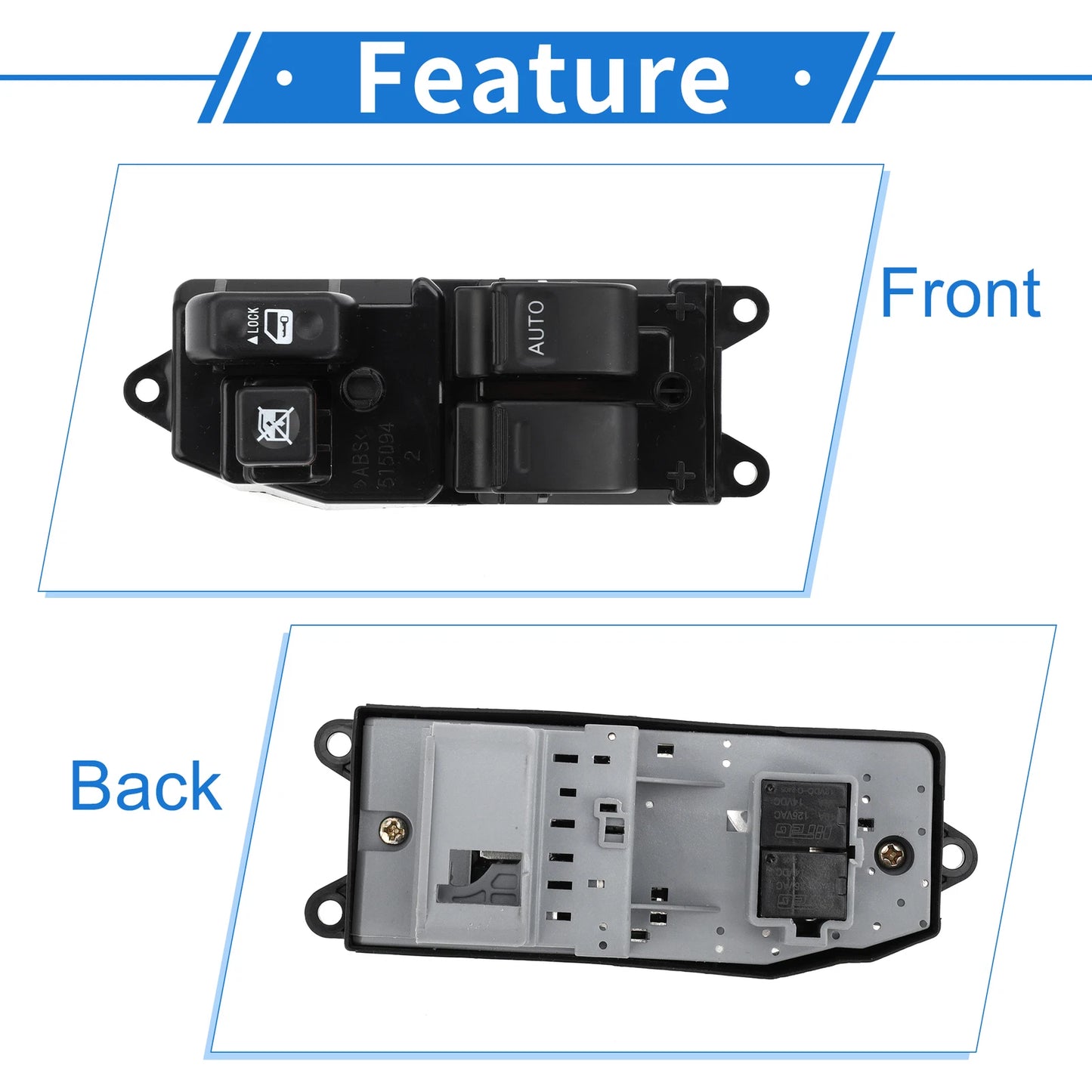 Power Window Switch for Toyota Yaris (2006–2011) No. 8482052120