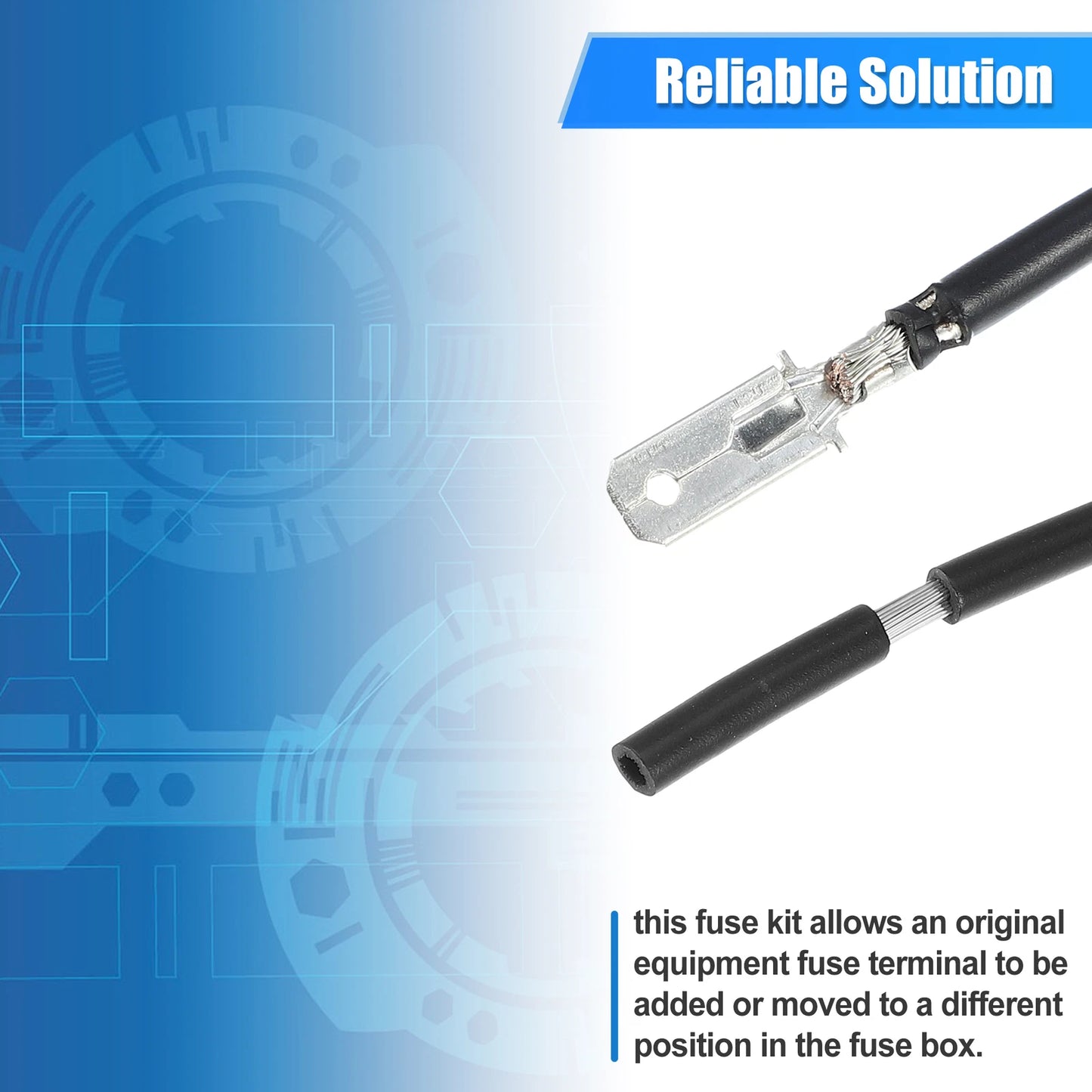 Set of 1 Fuel Pump Fuse Relocation Terminal Kit 926-034 for Ford F150 (2009–2014)