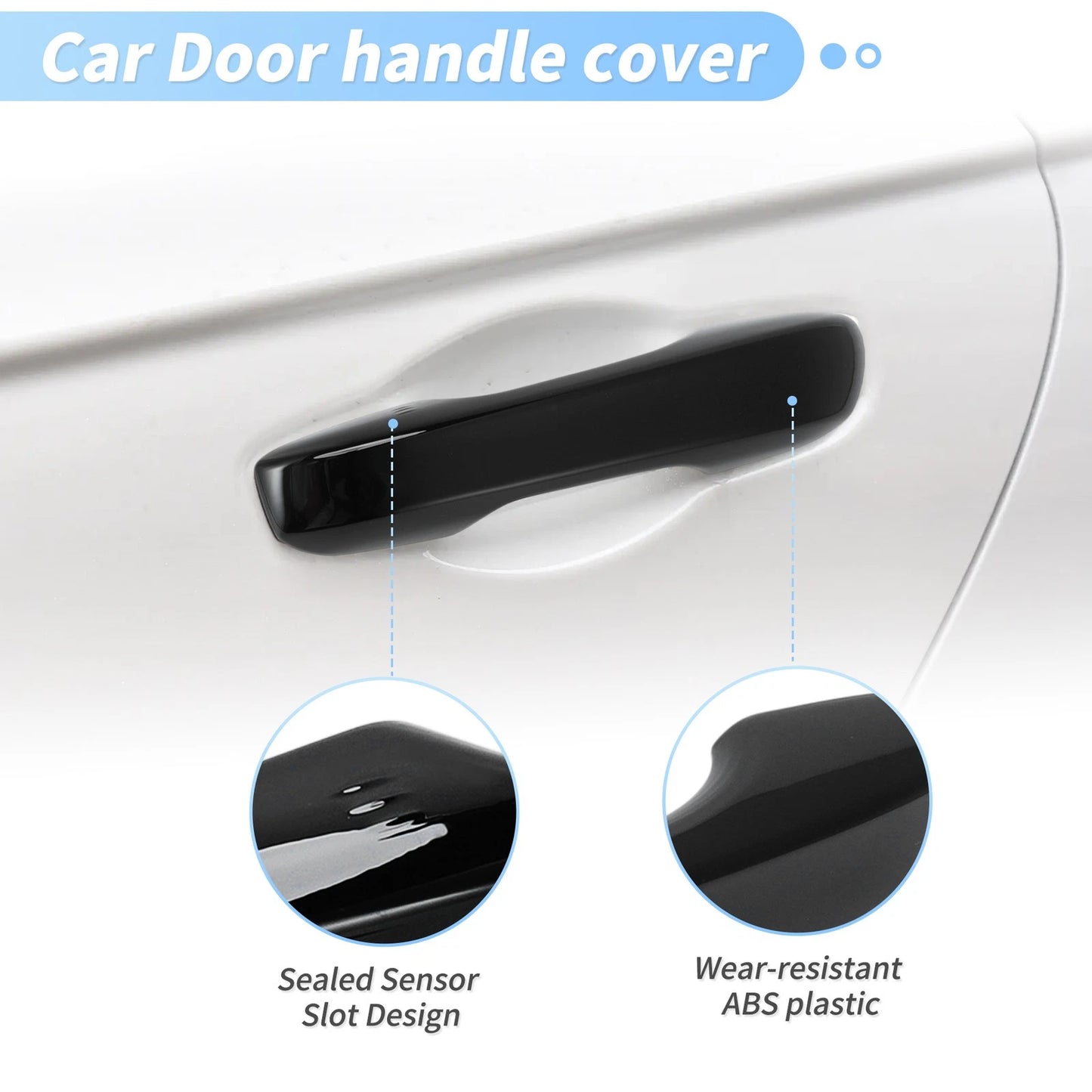 Door Handle Cover Protector for Honda Civic Accord (2023–2025) Glossy Black