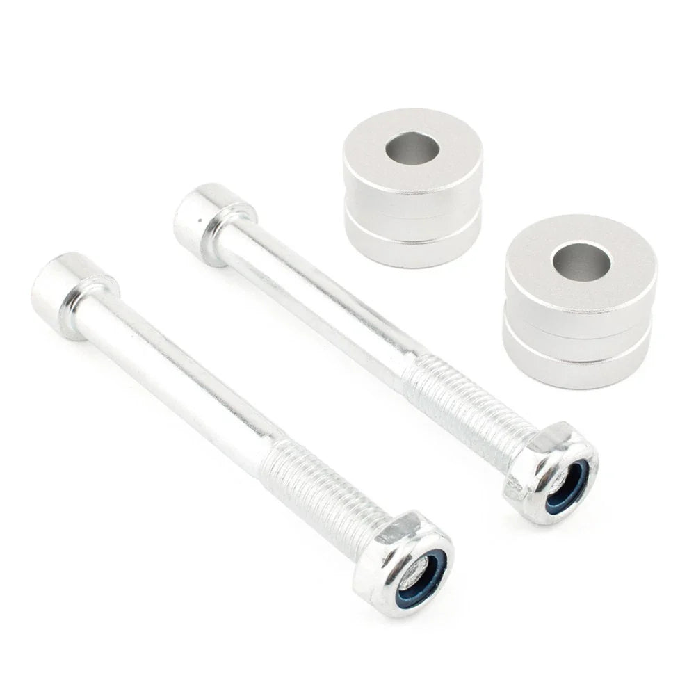 Handle Bar Risers for Ducati Hypermotard 1100 (2007-2009) Silver