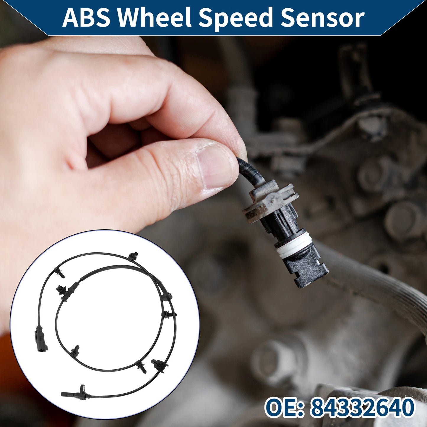 ABS Wheel Speed Sensor for Chevrolet Equinox (2018–2024) 84332640