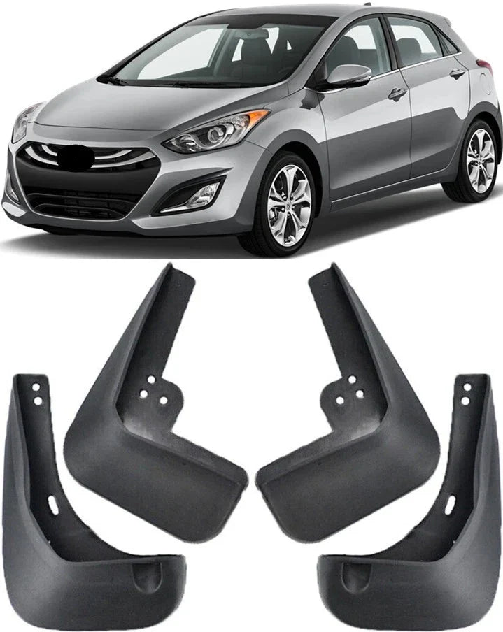 4X Front & Rear Splash Guards Mud Flaps Fender for Hyundai Elantra GT (2013–2017)