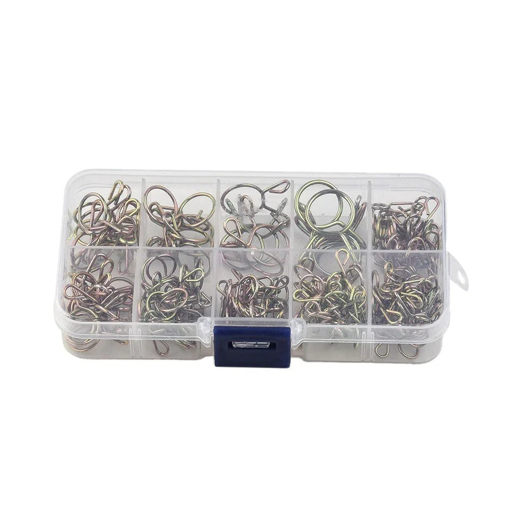 126Pcs 5mm-14mm Spring-Clip Fuel Oil Hose Line Air Tube Clamps Assortment Kit