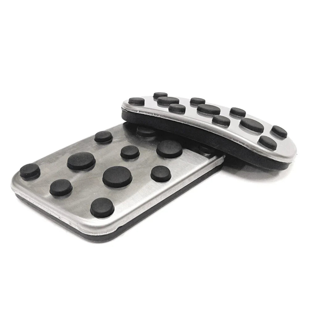 Stainless Steel Brake Gas Pedal Covers for Toyota Land Cruiser Prado (10-22)