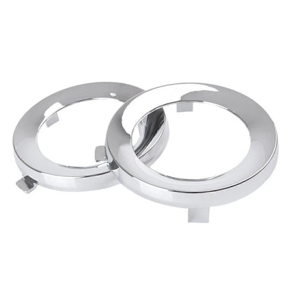 Set of 2 Front Fog Light Lamp Cover Trim Rings for Subaru Forester (2009–2013) Chrome