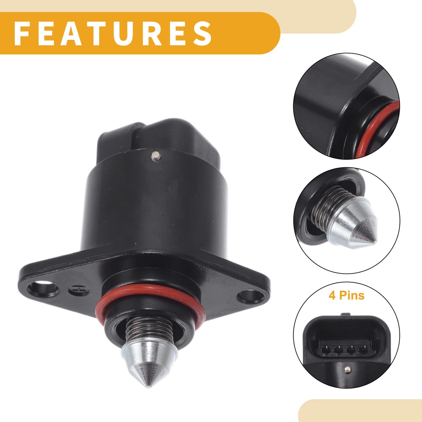 Idle Air Control Valve for Chevrolet Beretta (1992) No. 17111823