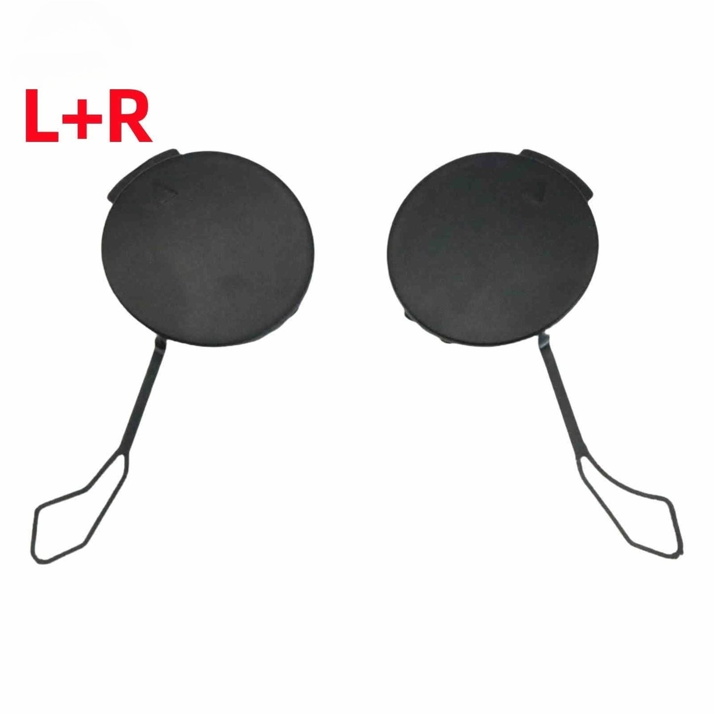 2X Black Tow Hook Covers for Alfa Romeo Stelvio (2017–2023)