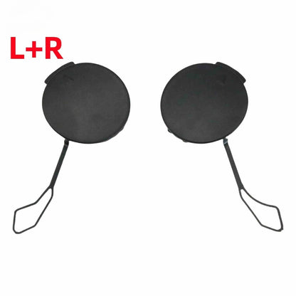 2X Black Tow Hook Covers for Alfa Romeo Stelvio (2017–2023)