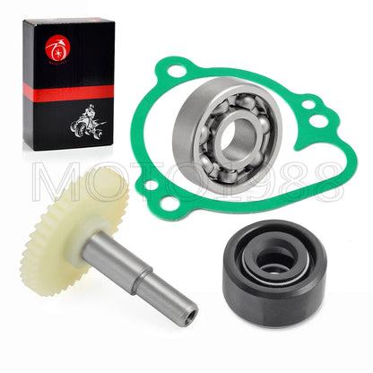 Water Pump Impeller Gear Rebuild Kit for Kawasaki KX80 KX85 KX100 (1983–2003)