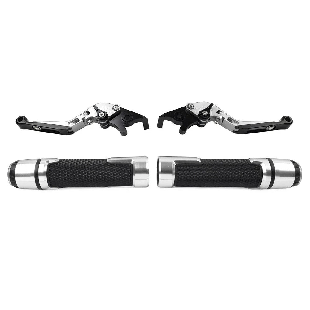 Silver Extendable Brake Clutch Levers Grip Set for Honda ADV150 (2019-2020)