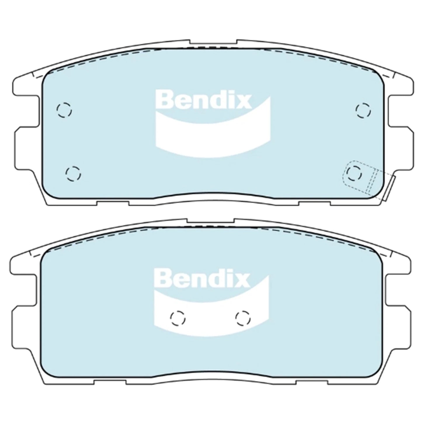 Set of 4 Rear Disc Brake Pads for BMW M6 E63 E64 (2005–2010)
