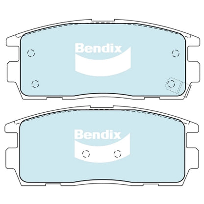 Set of 4 Rear Disc Brake Pads for BMW M6 E63 E64 (2005–2010)
