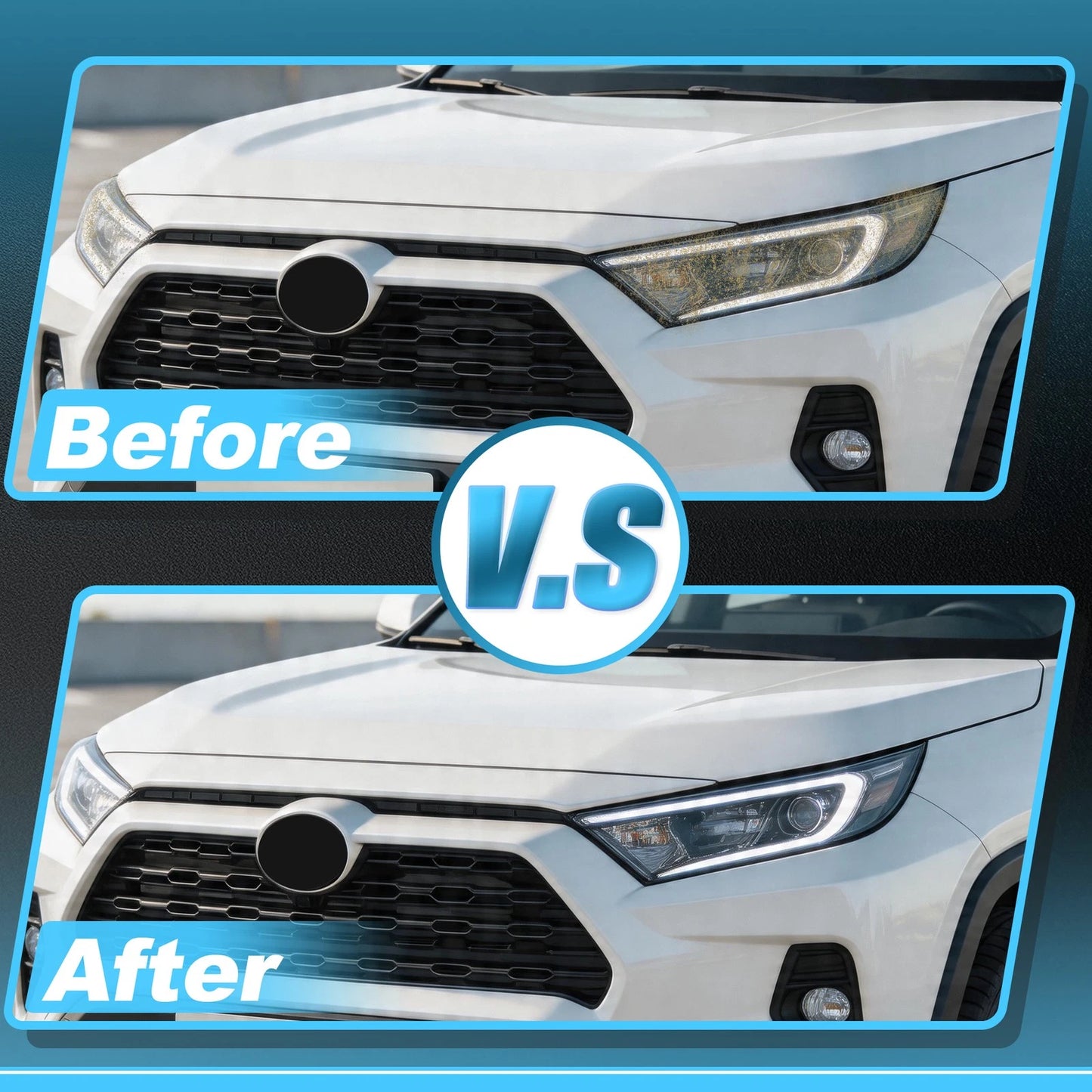 Headlight Tint Kit for Toyota Rav4 (2019–2025) TPU Transparent 1 Set