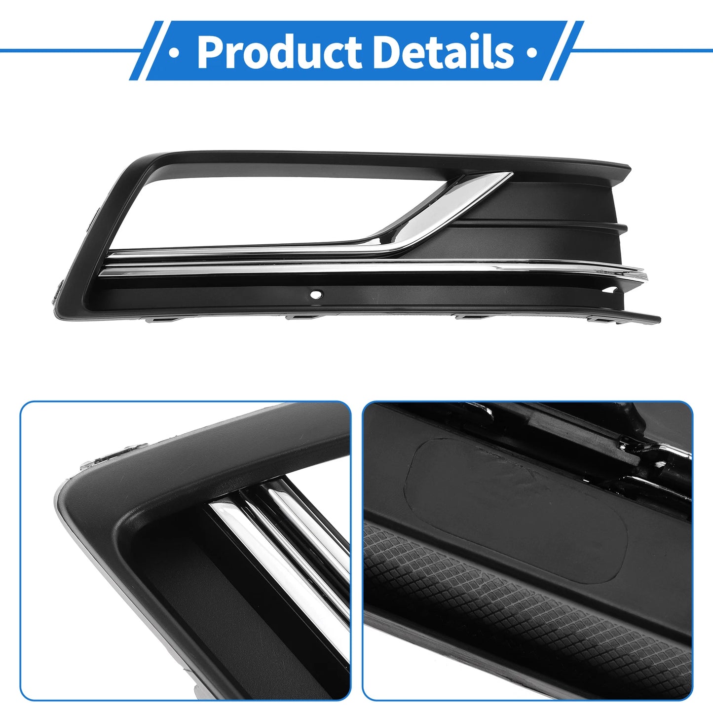1 Pc Fog Light Grill for Volkswagen Passat (2016–2018)