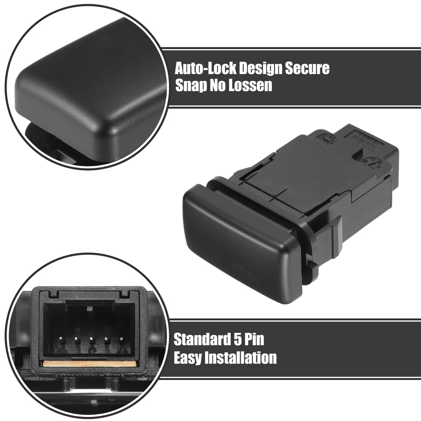 Hole Expansion Port Switch Blank with Wire for Toyota Alphard (2015–2023)