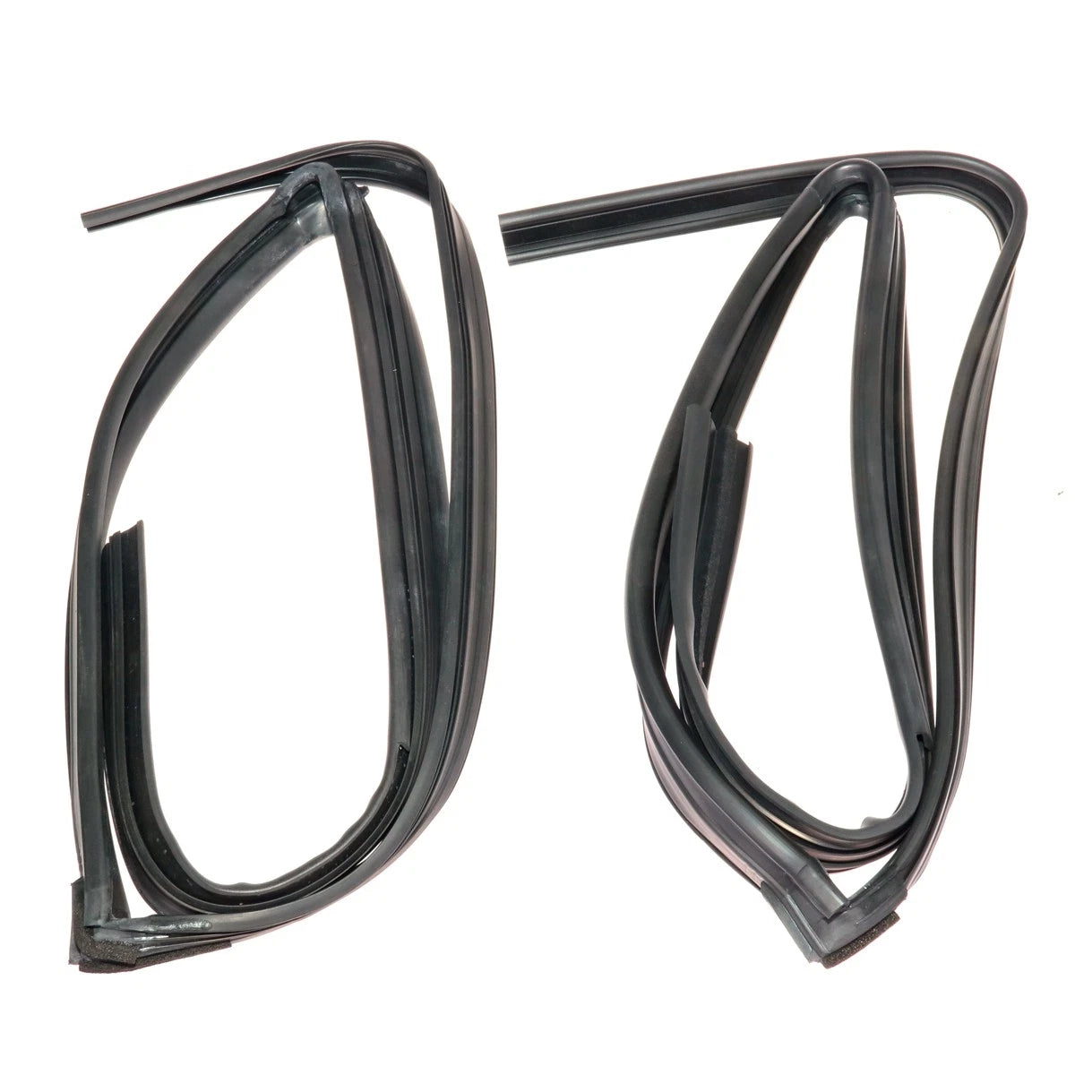 Pair Rear Door Glass Run Channel Seal for Toyota Vitz Yaris (XP90, NCP90, NCP91)